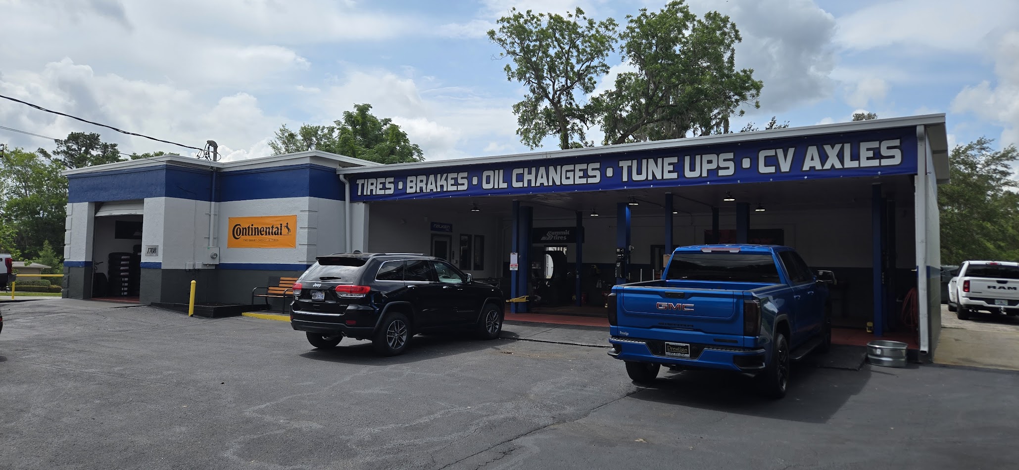 Tire Express and Complete Auto Service storefront on E Silver Springs Blvd, Ocala